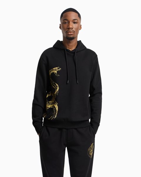 Мужское худи A|X Armani Exchange Lunar New Year Graphic, цвет: Чёрный
