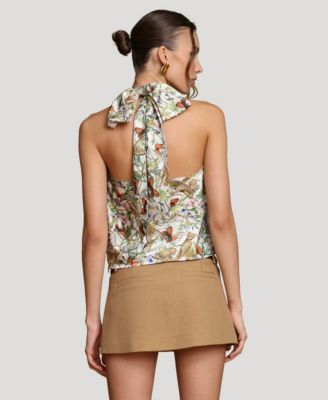 Women's Long Tie Halter Top