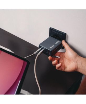 32204 200 Watts 4-Port GaN Wall Charger - Black/Gray