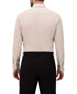 Men's 4-Way Solid Woven Dress Shirt