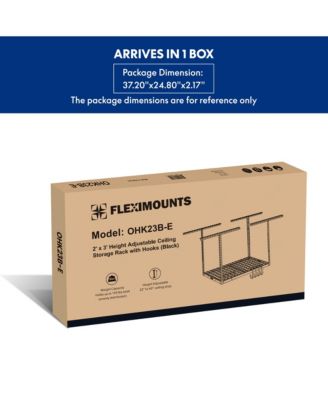 OHK Series 24 in W × 36 in D Ceiling-Mounted Overhead Garage Storage Rack – Model