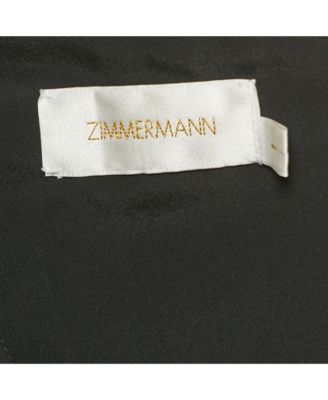 Women's Black Satin One Shoulder Bow Detail Mini Dress