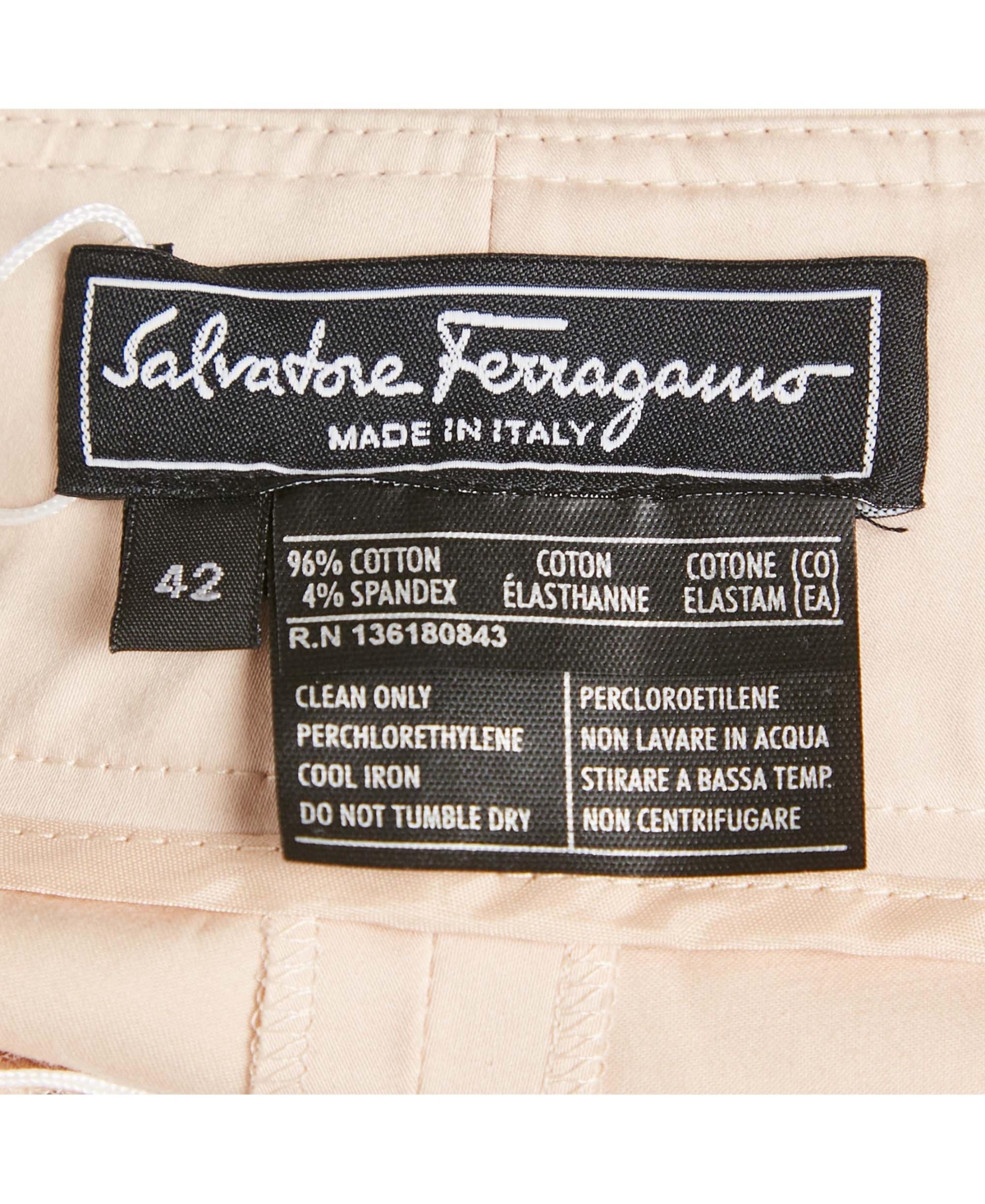 Pre-Owned Salvatore Ferragamo Women's Cotton Trousers
