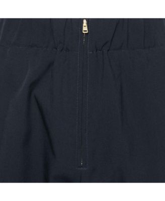 Women's Navy Blue Crepe Tapered Pants