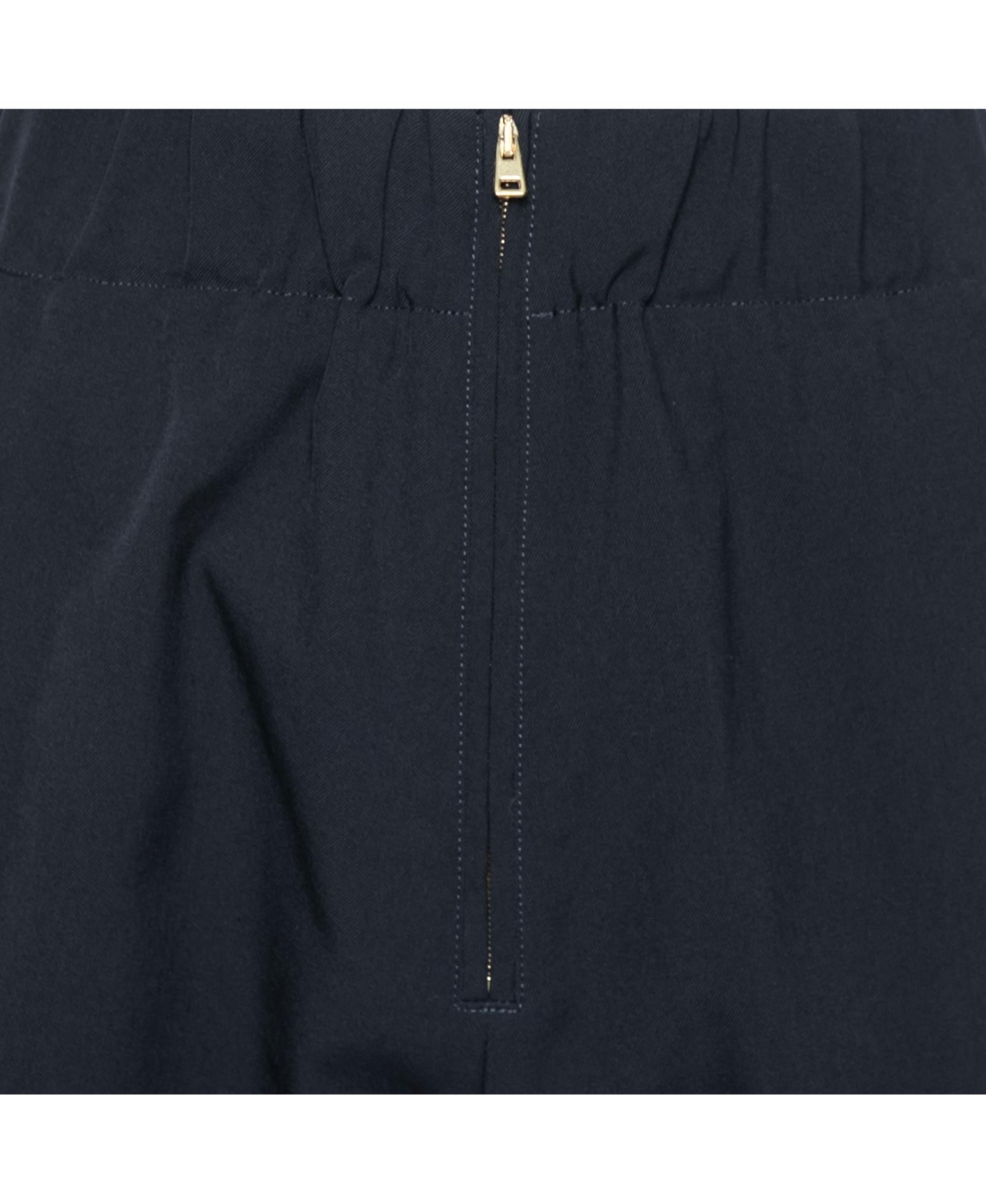 Pre-Owned Marni Women's Navy Blue Crepe Tapered Pants