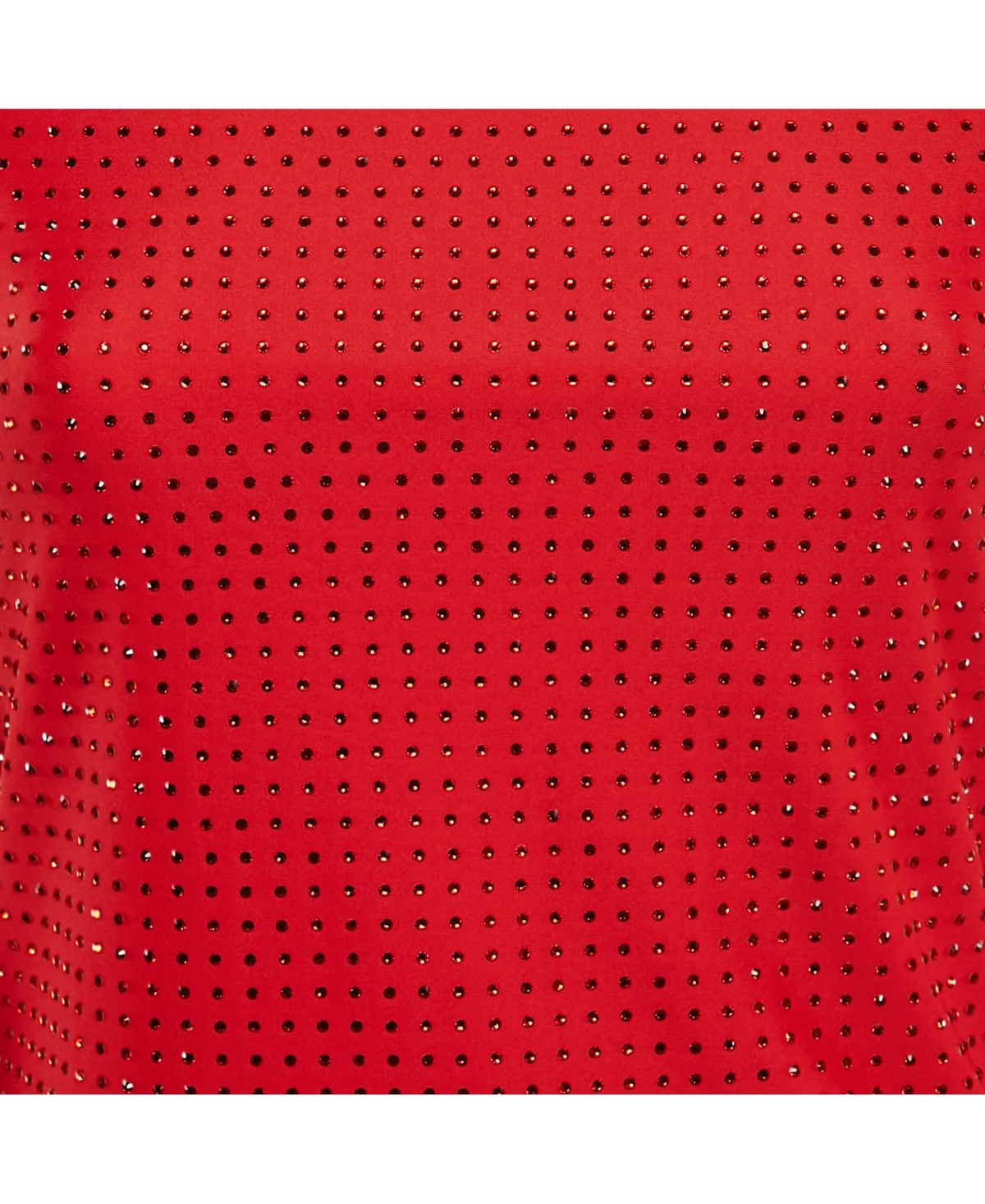 Pre-Owned Salvatore Ferragamo Women's Red Studded Jersey Long Sleeve Top