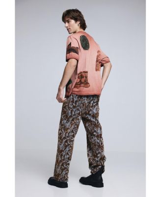 Men's Short-sleeve patchwork T-shirt