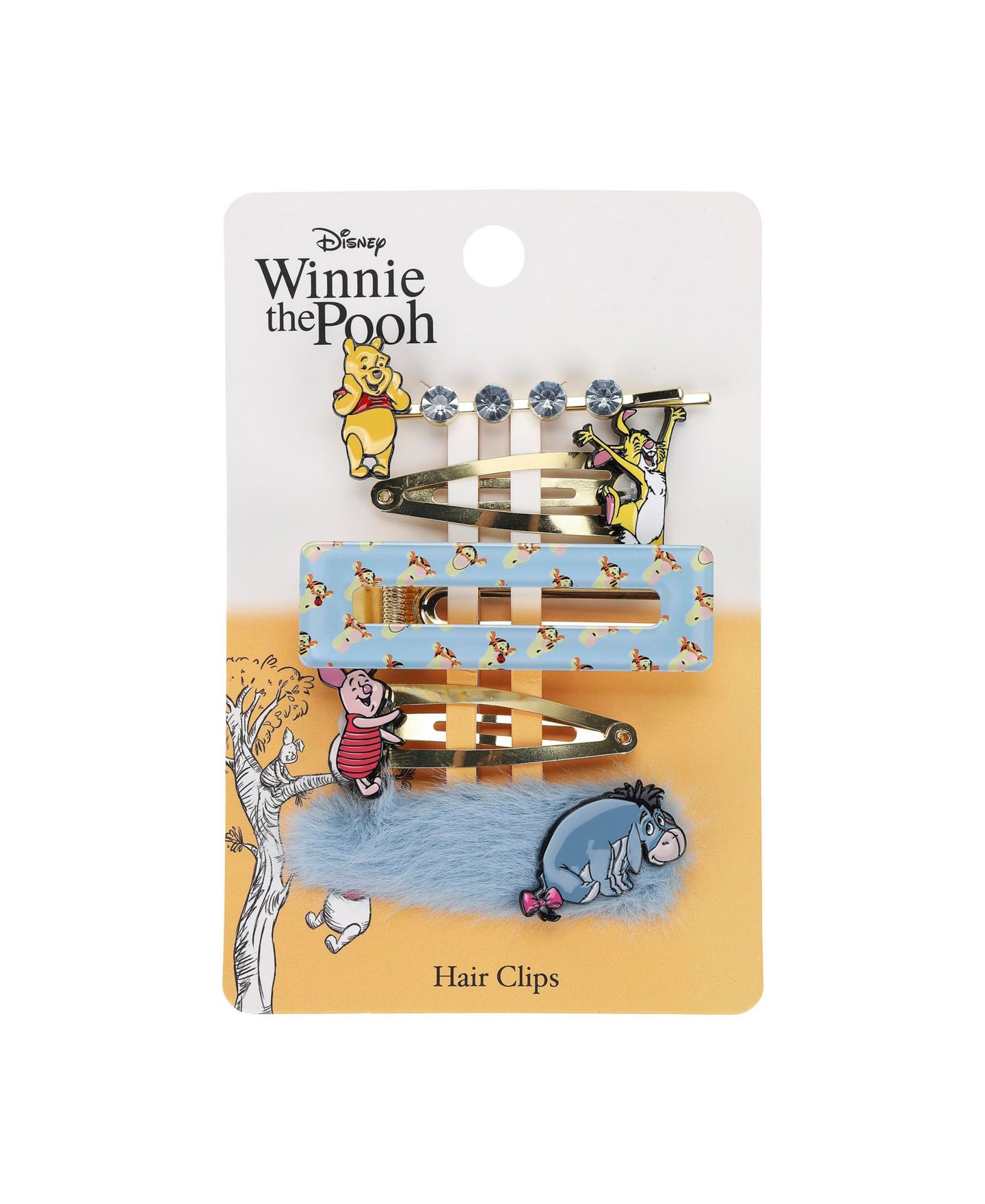 Детские аксессуары для волос Winnie the Pooh Characters 5 piece Hair Clip Set, цвет: Синий — фото 8