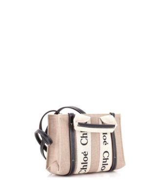 Mini Woody Convertible Tote Canvas with Leather