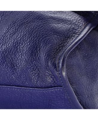 Medium City Classic Metallic Edge Bag Leather