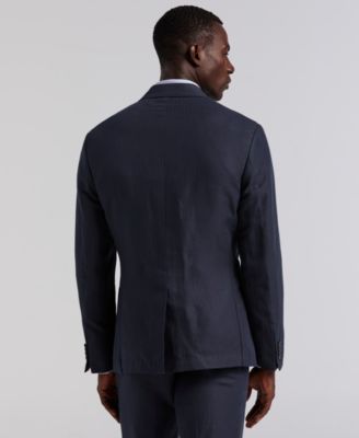 Men's Herringbone Linen Blazer