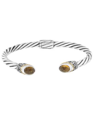 Citrine Bangle Bracelet (2-1/10 ct. t.w.) in Sterling Silver