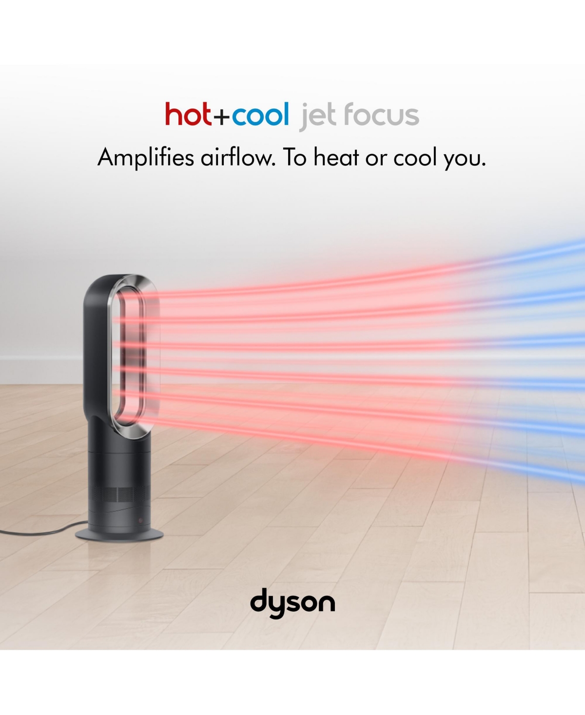 Dyson Hot+Cool Jet Focus fan heater AM09 | Black/Nickel