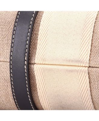 Medium Woody Tote Canvas with Leather