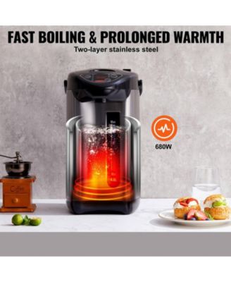 Hot Water Dispenser 4-Temp Stainless Steel Boiler 4L Countertop Heater