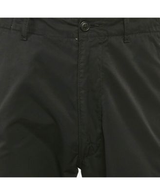 Men's Black Cotton Blend Cargo Pants
