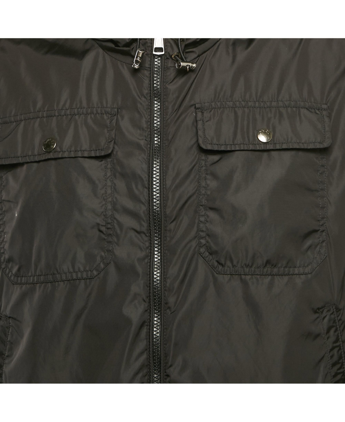 Pre-Owned Moncler Men's Black Nylon Hooded Zip-Up Jean-Claude Jacket