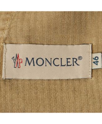 Men's Beige Cotton Gabardine Bermuda Shorts