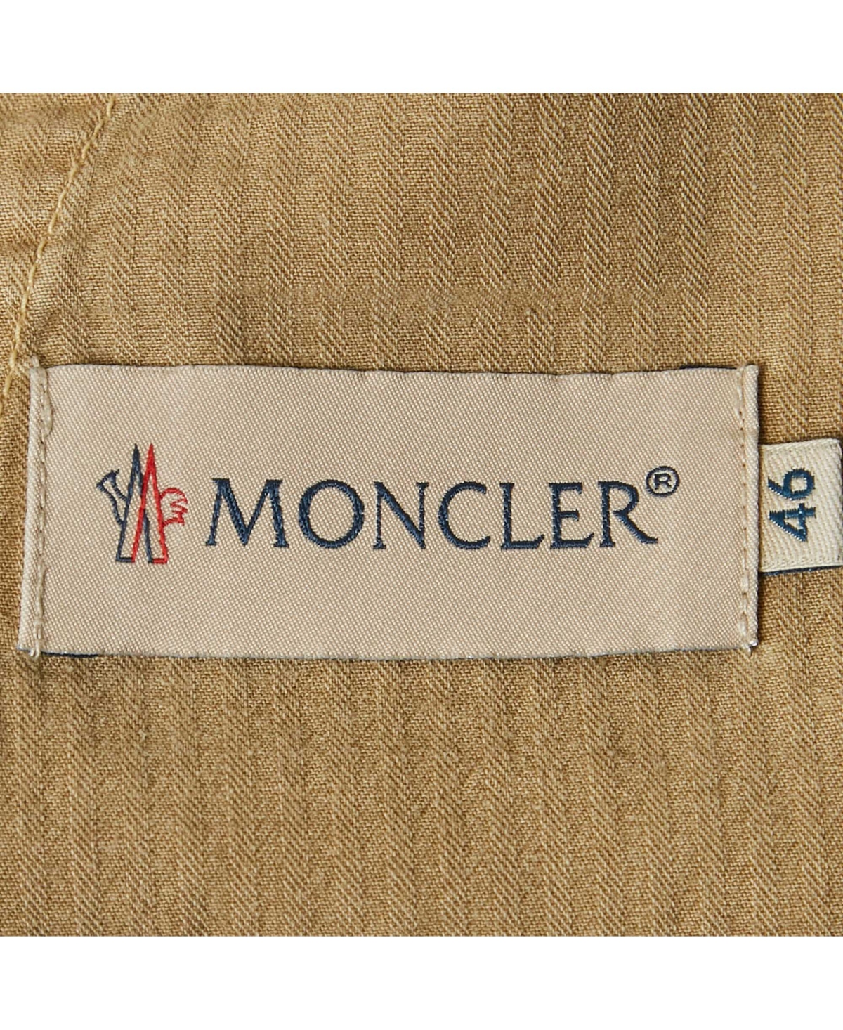 Pre-Owned Moncler Men's Beige Cotton Gabardine Bermuda Shorts