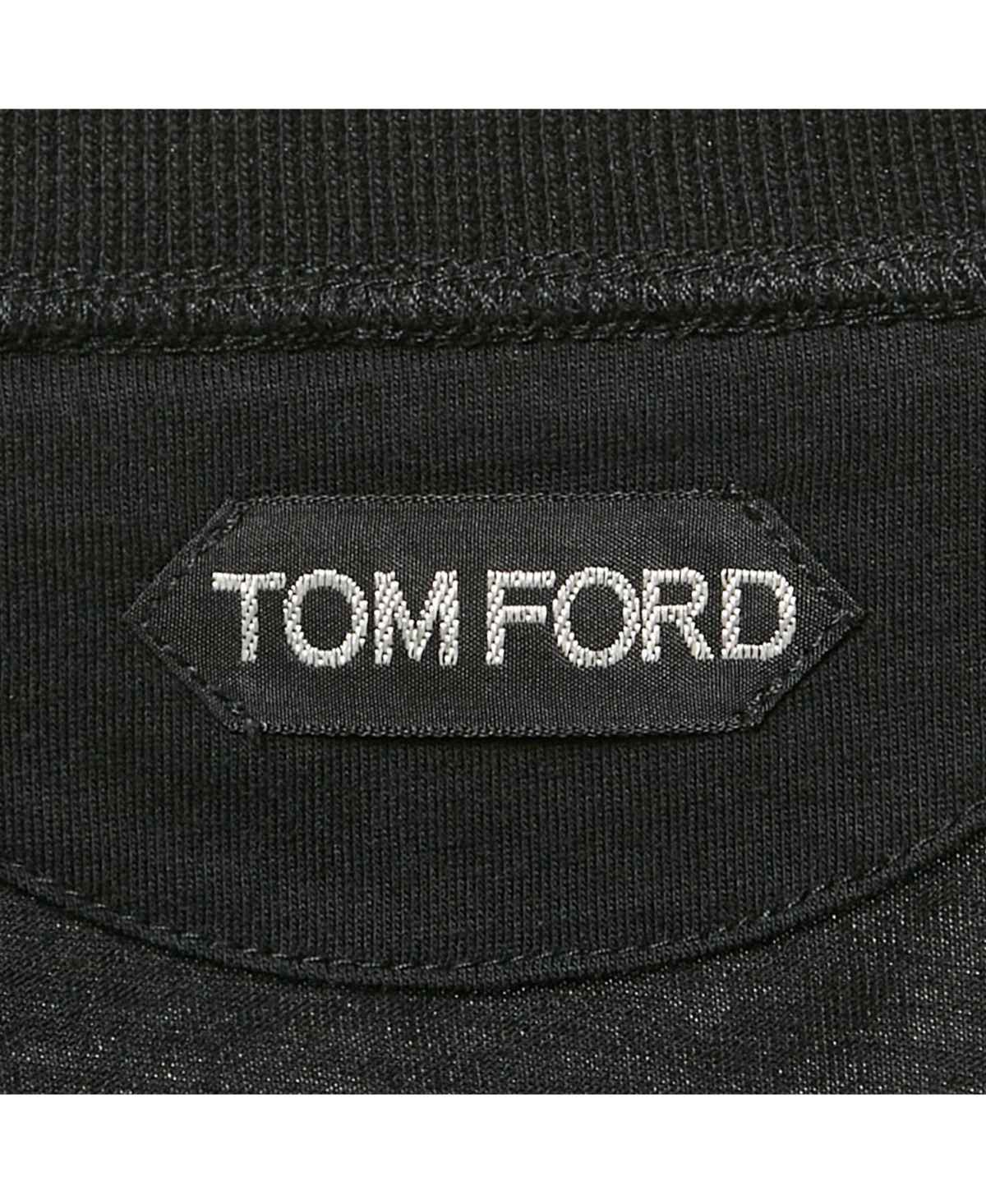 Pre-Owned Tom Ford Men's Black Cotton Knit Henley Neck T-Shirt