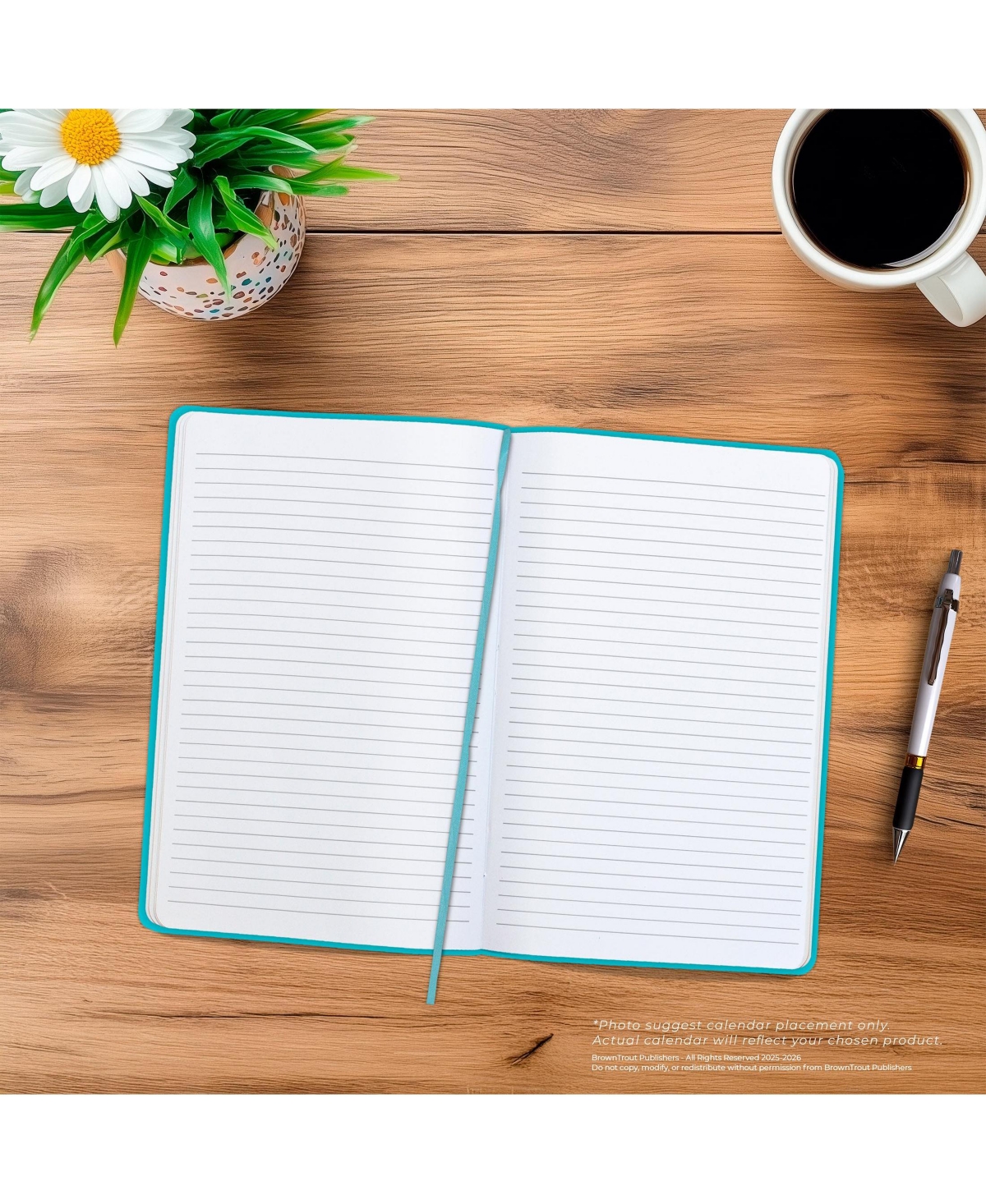 BrownTrout Pantone Official | 5.25 x 8.25 Inch Lined Compact Journal | Non-Dated