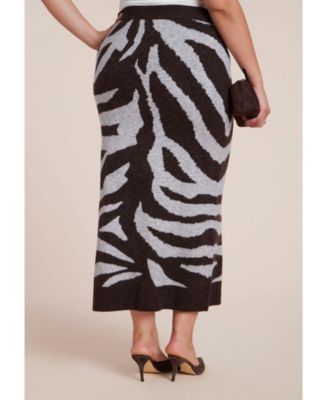 Women's Intarsia Maxi Skirt