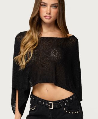 Women's Laline Oversized Knit Crop Top