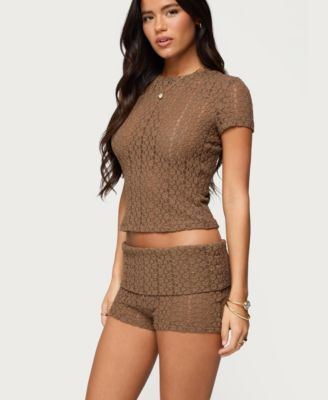 Women's Rye Sheer Textured T Shirt