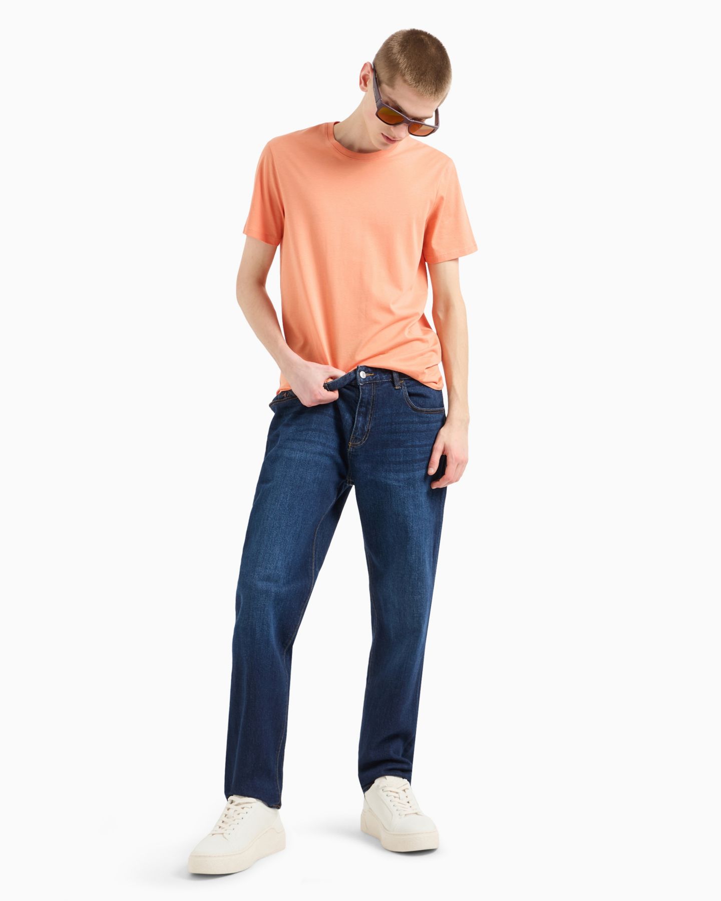 Мужские джинсы A|X Armani Exchange Slim Stretch, цвет: Средняя варка индиго — фото 2