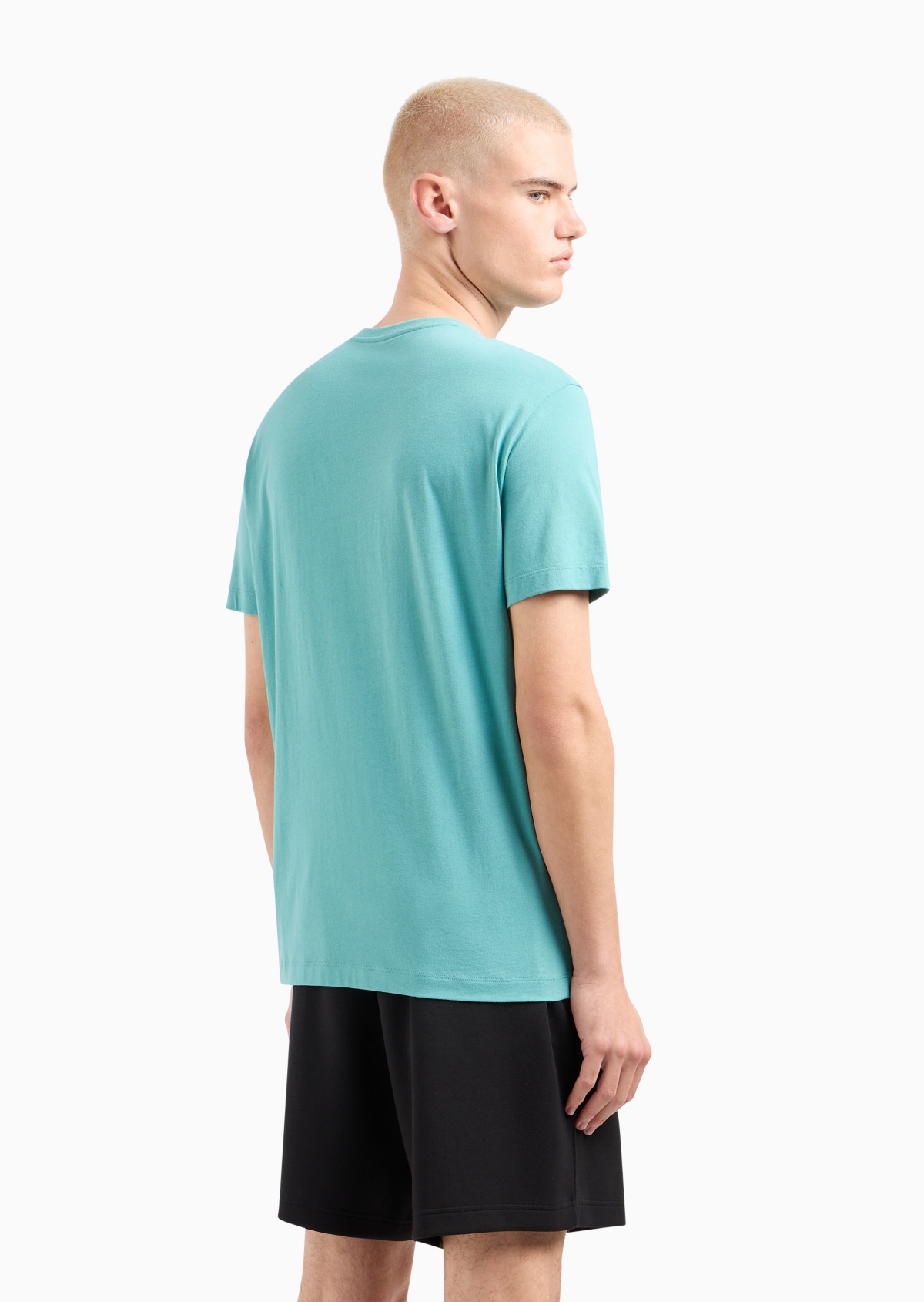 A|X Armani Exchange Men's Regular-Fit Gradient Box Logo Graphic T-Shirt