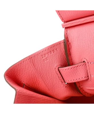 Pre-Owned HERMES Birkin 30 Handbag Pink Epsom with Palladium Hardware
