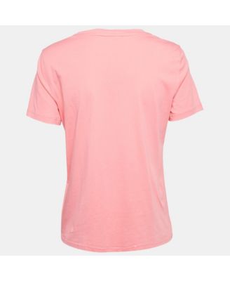 Women's Couture Pink Logo Print Jersey T-Shirt