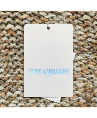 Women's Brown Cotton Rib Knit Mia Cardigan