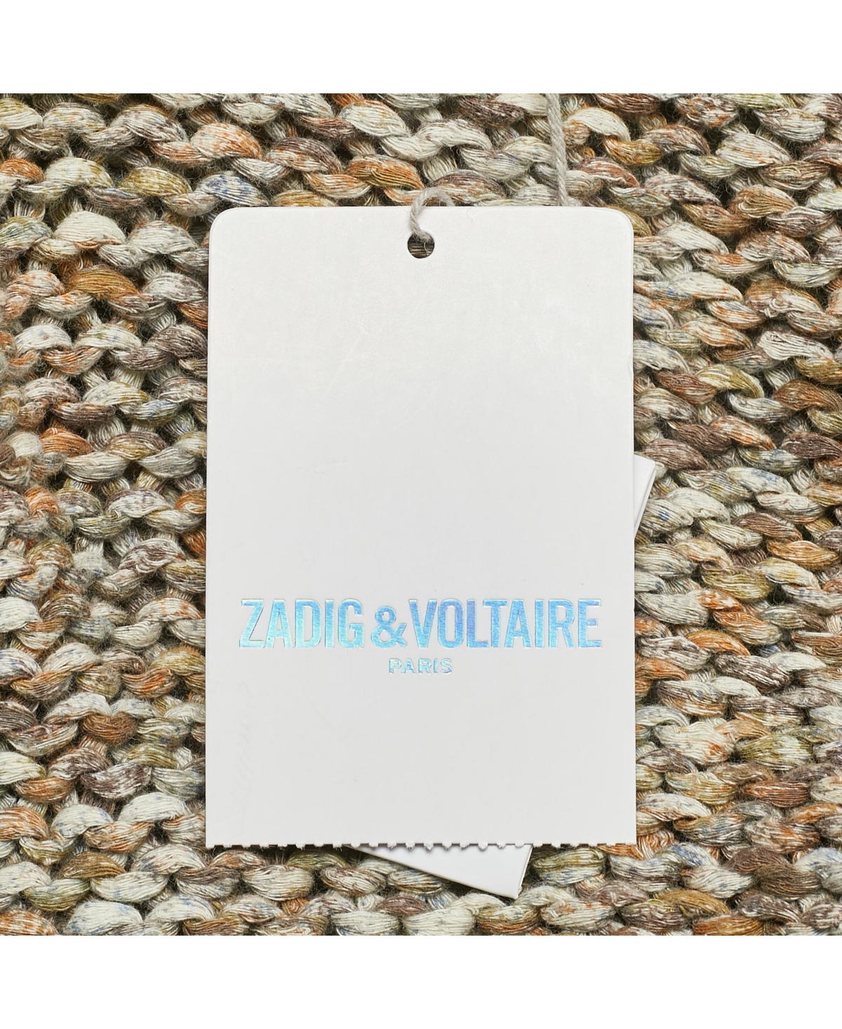 Pre-Owned Zadig & Voltaire Women's Brown Cotton Rib Knit Mia Cardigan