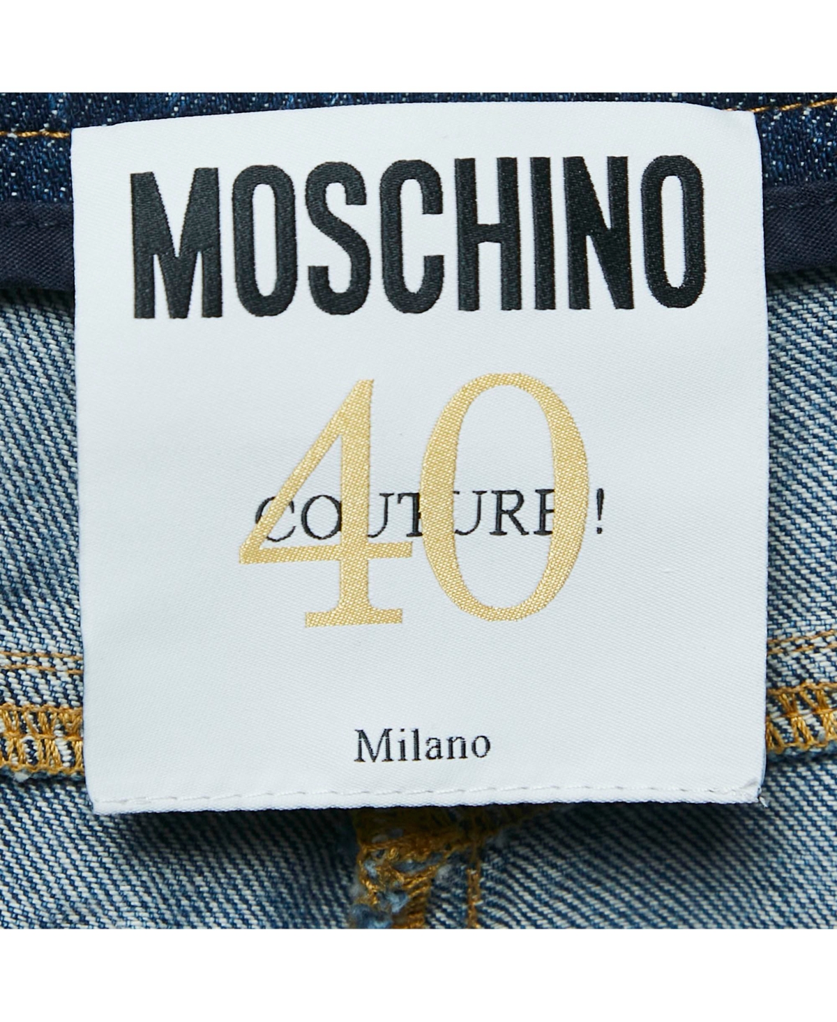 Pre-Owned Moschino Women's Couture Blue Denim Shorts