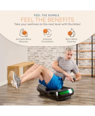 Rumblex 4D Vibration Plate Exercise Machine – Triple Motor Oscillation, Linear & Pulsation for Whole Body Fitness