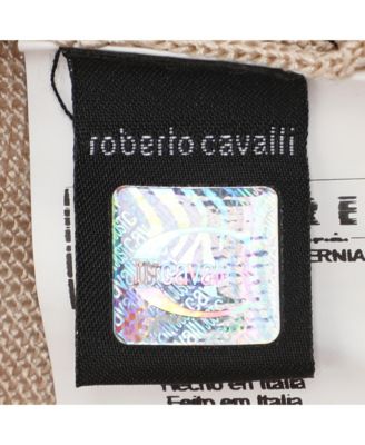 Women's Beige Stretch Knit Belted Cardigan