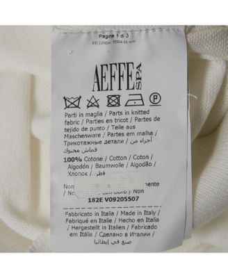 Women's Couture White Teddy Print Cotton Crewneck Sweatshirt