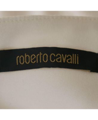 Women's White Jersey Embellished Mini Skirt