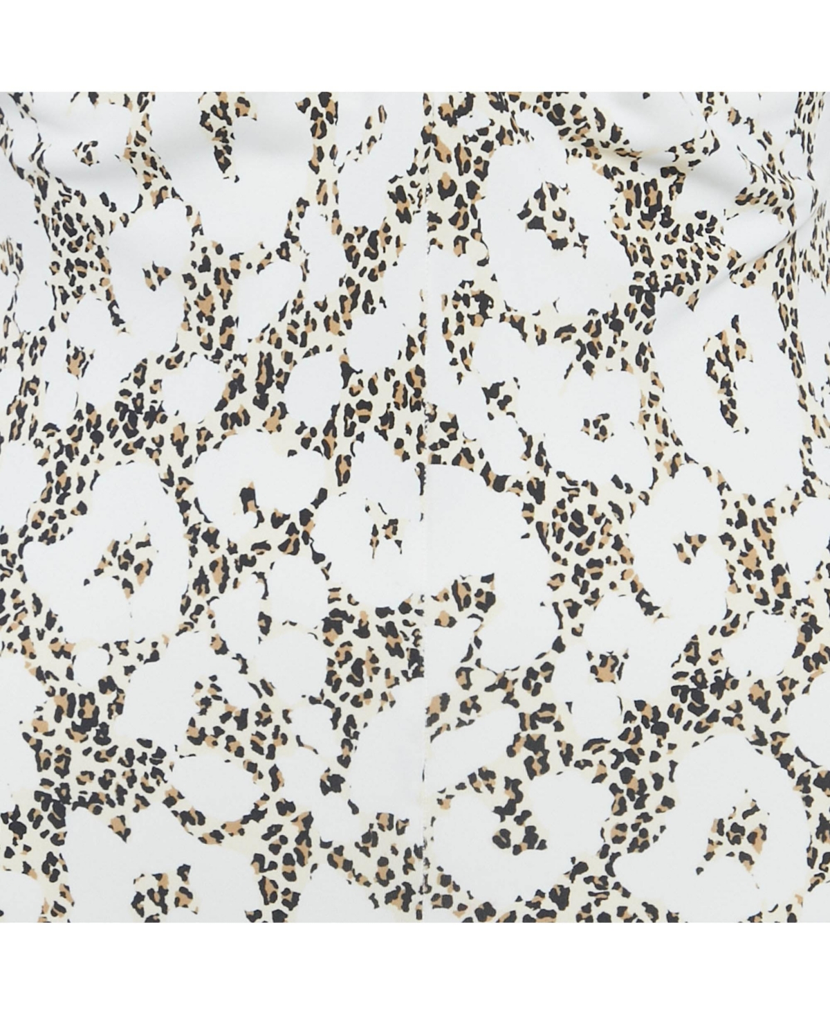 Pre-Owned Roberto Cavalli Women's White Animal Print Jersey Asymmetric Midi Dress