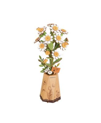 3D Puzzle, Chamomile DIY Model Building with Exquisite Accessories, Kits Artifical Flower Toys for Girls Adults
