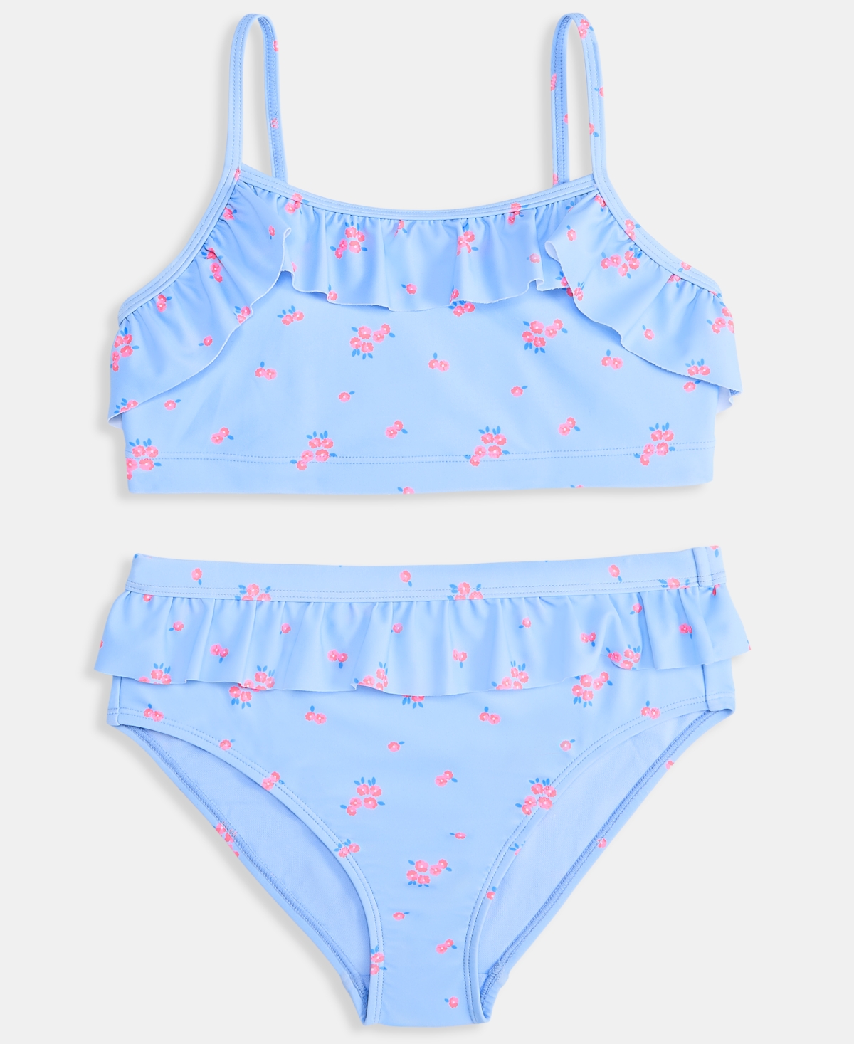 Epic Threads Girls' 7-20 Floral-Print Ruffle Midkini, 2-Piece Swimsuit, Macy's Exclusive