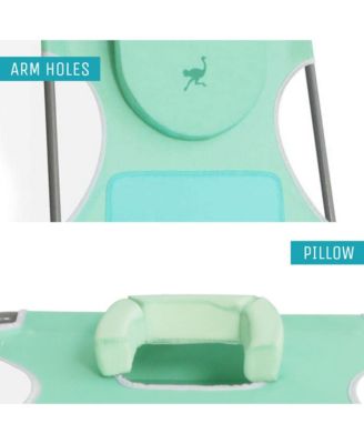 Ladies Comfort Lounger, Portable Beach Camping Pool Tanning Chair, Teal