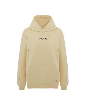 Women's Cotton Long-Sleeve Destroyed Hoodie