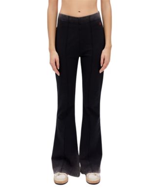 Women's Cotton Acid Washed Flare Sweatpant