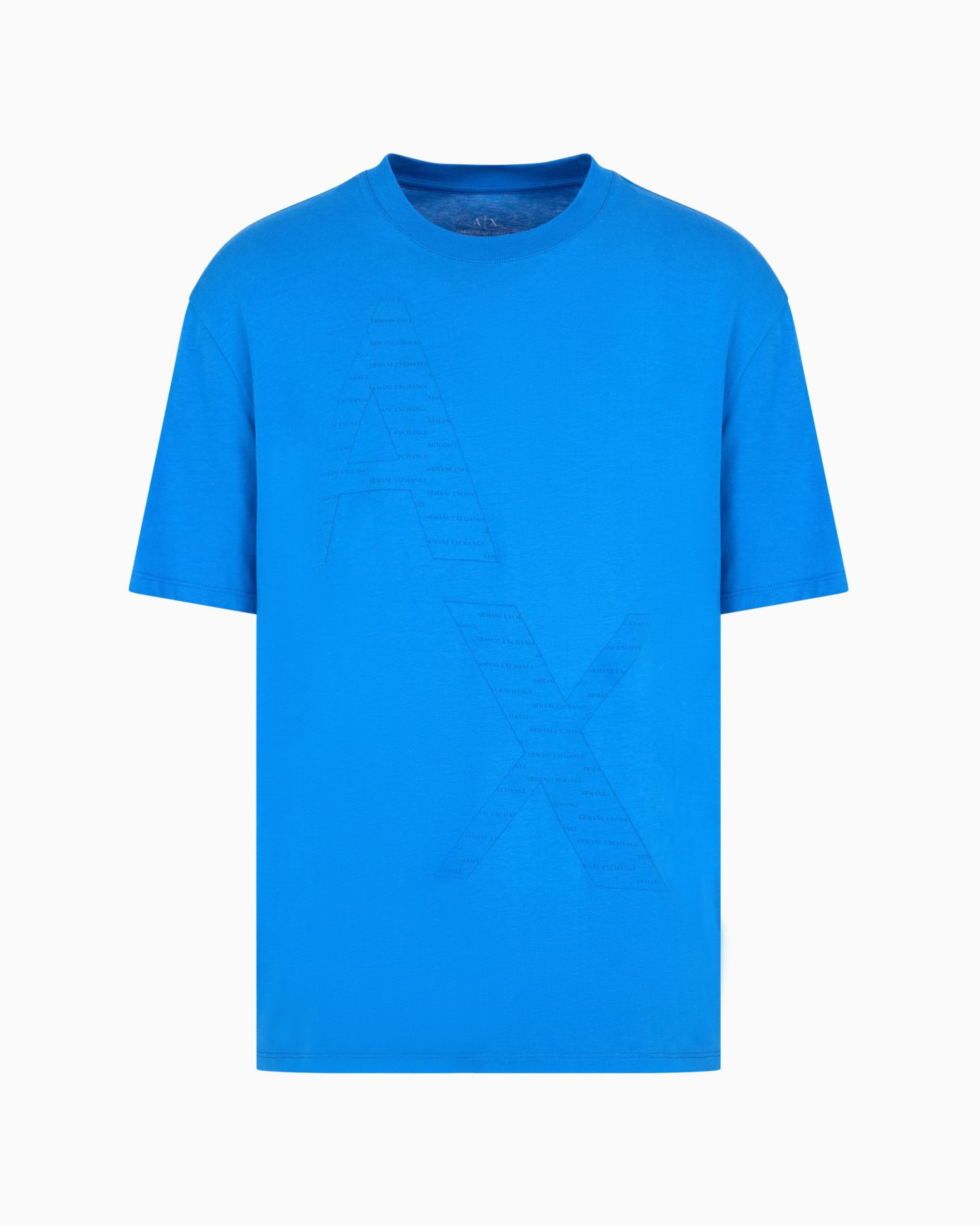 Мужская футболка A|X Armani Exchange Oversized Tonal Logo, цвет: Синий — фото 2