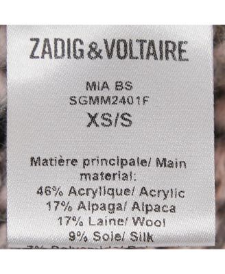 Women's Grey Knit Open Front Cardigan