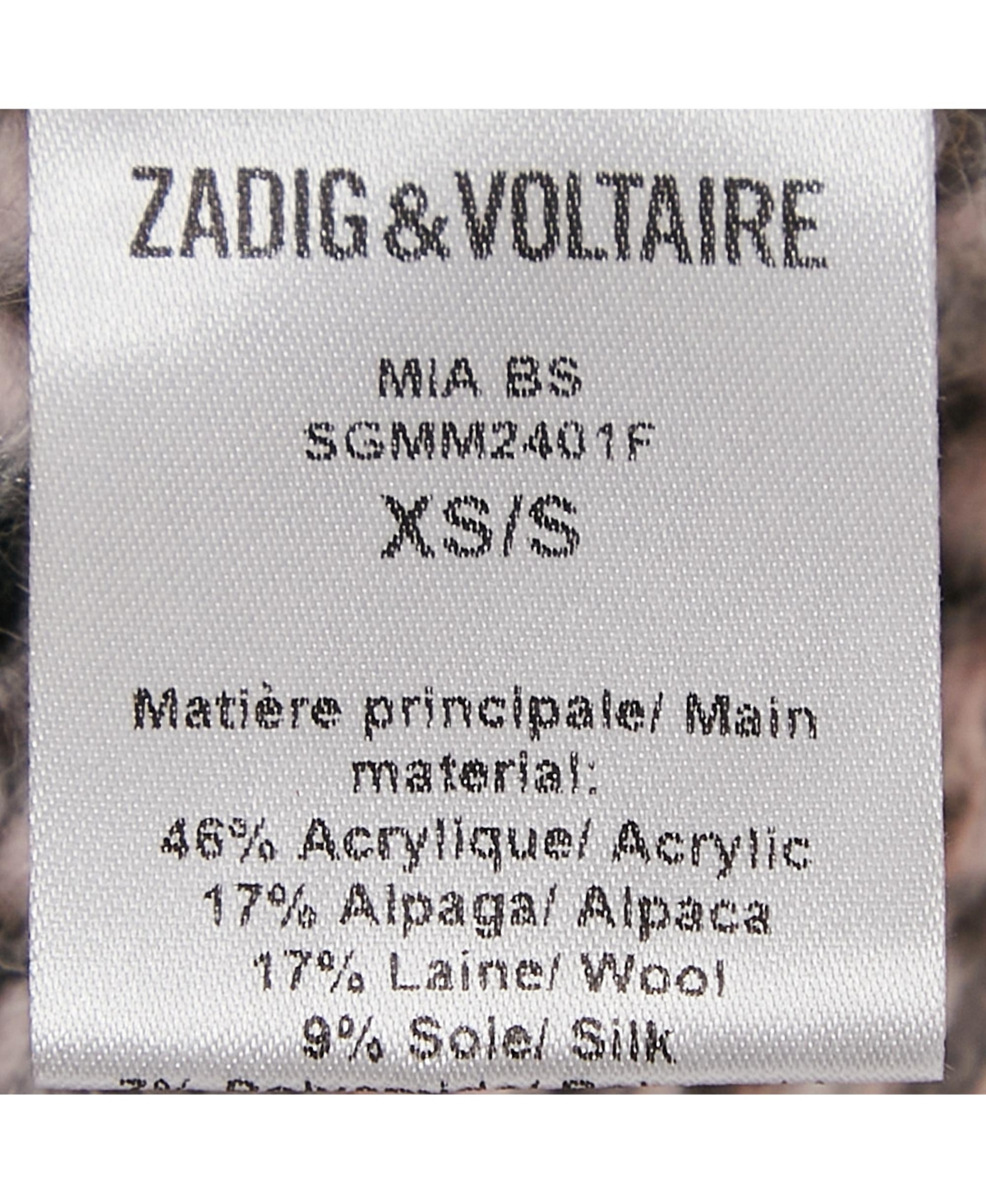 Pre-Owned Zadig & Voltaire Women's Grey Knit Open Front Cardigan