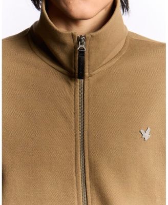 Men's Diagonal Weave Zip Through Sweatshirt