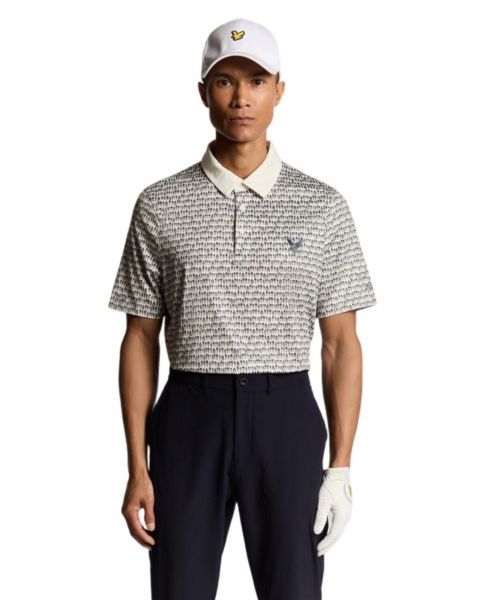 Мужское поло Lyle & Scott Golf Divot Polo, цвет: Белый